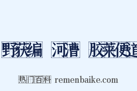 野获编·河漕·胶莱便道是什么意思的图片